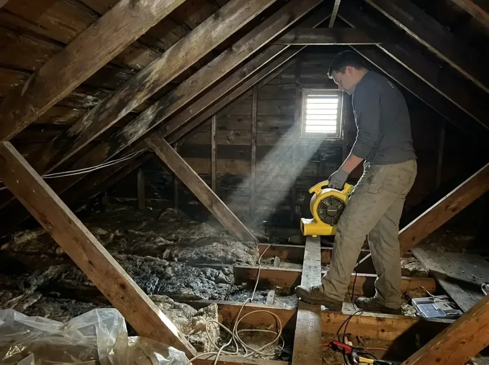 attic-water-damage-drying-proc-007 — frequently asked questions, Emergency Water Extraction & 24/7 Flood Response in Gananda…